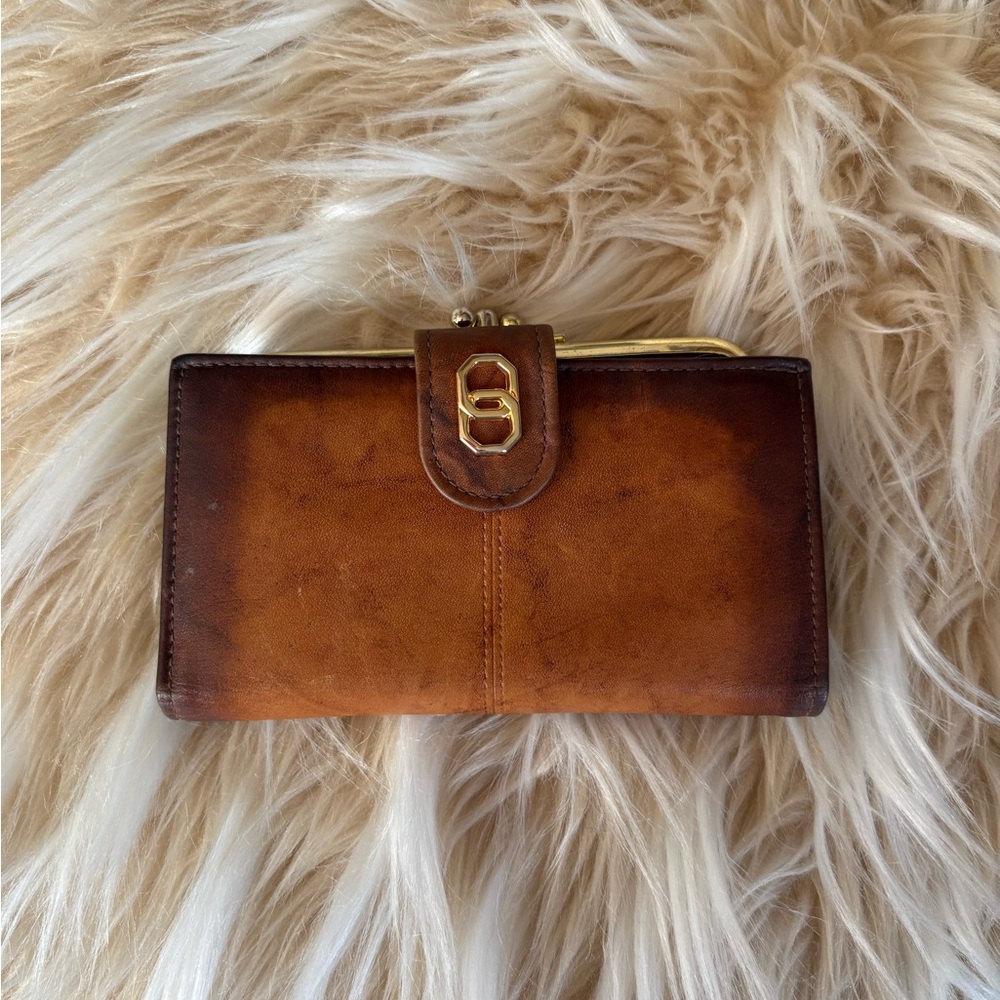 Vintage Brown Leather Wallet with Polished Finish